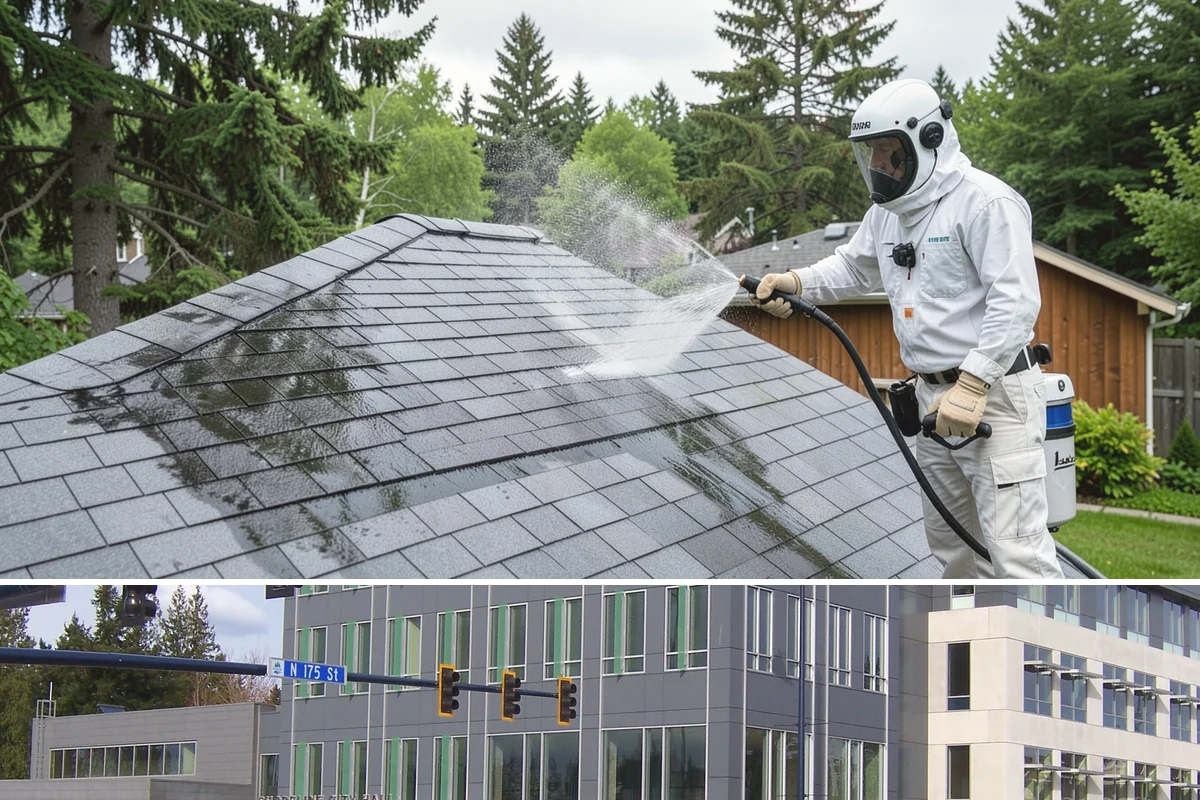 Low-Pressure Washing in Shoreline, King County, WA - Suited to any season, with the region's wetter months being the most common time growth demands attention.
