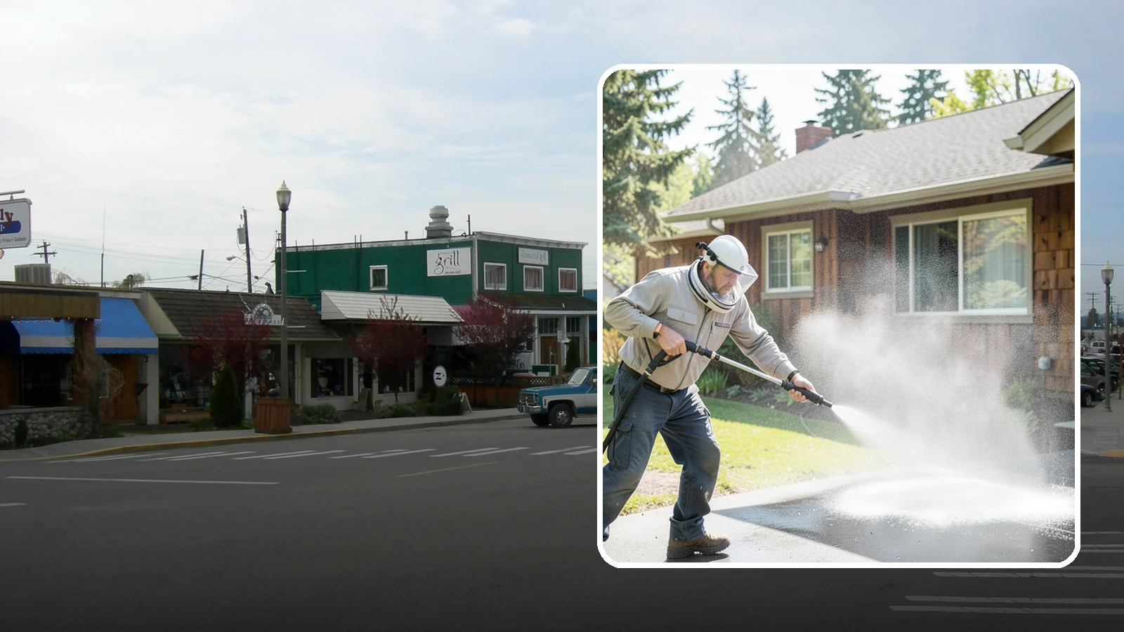 Low-Pressure Washing in Stanwood, Snohomish County, WA - Low-pressure washing uses a reduced water force to clean surfaces that would be scarred or gouged by a standard pressure washer.