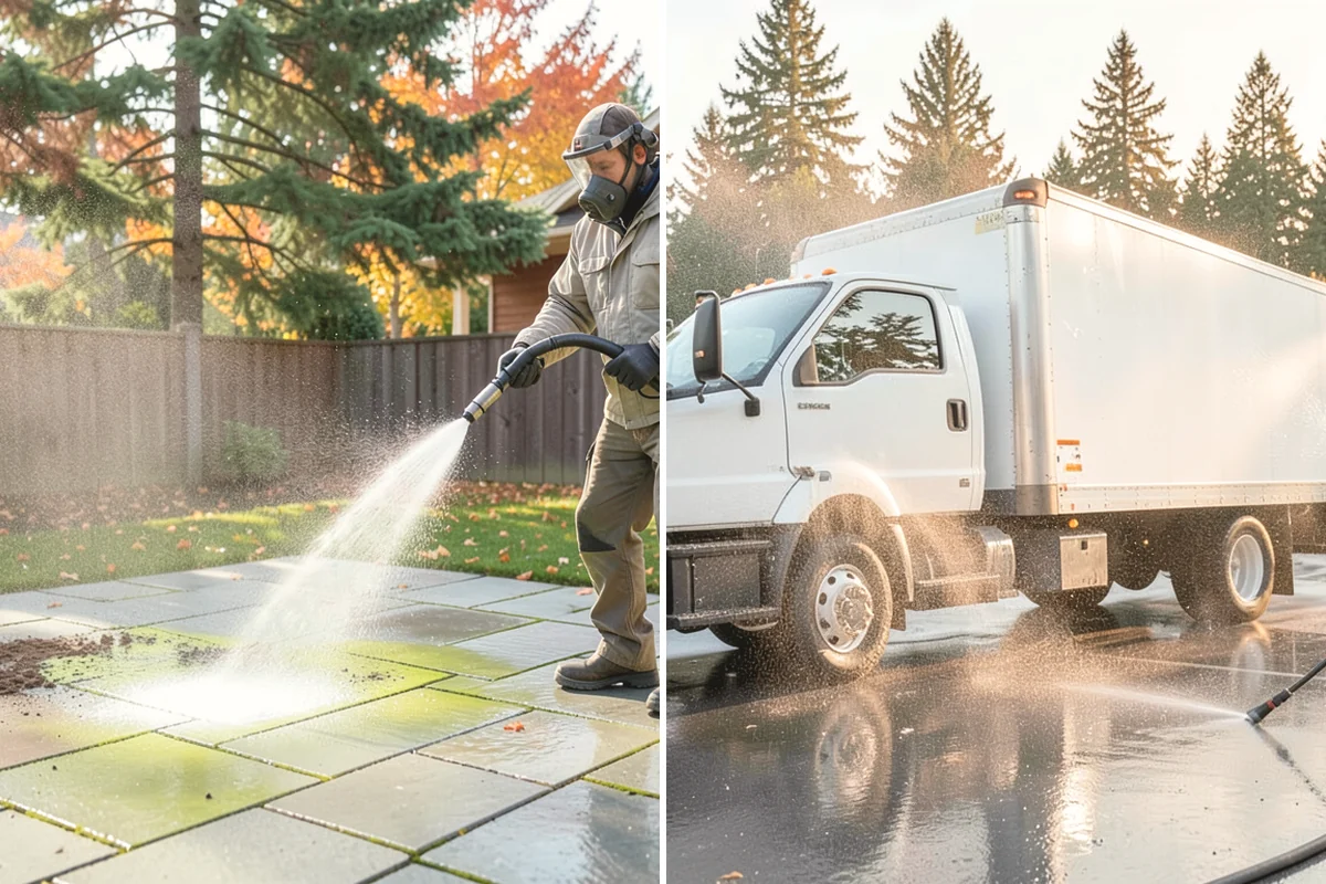 Low-Pressure Washing in Tacoma, Pierce County, WA - Test the surface to confirm the safe pressure range