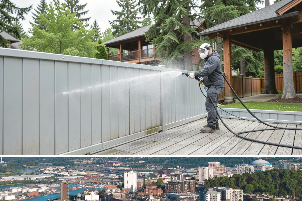 Low-Pressure Washing in Tacoma, Pierce County, WA - Suited to any season, with the region's wetter months being the most common time growth demands attention.