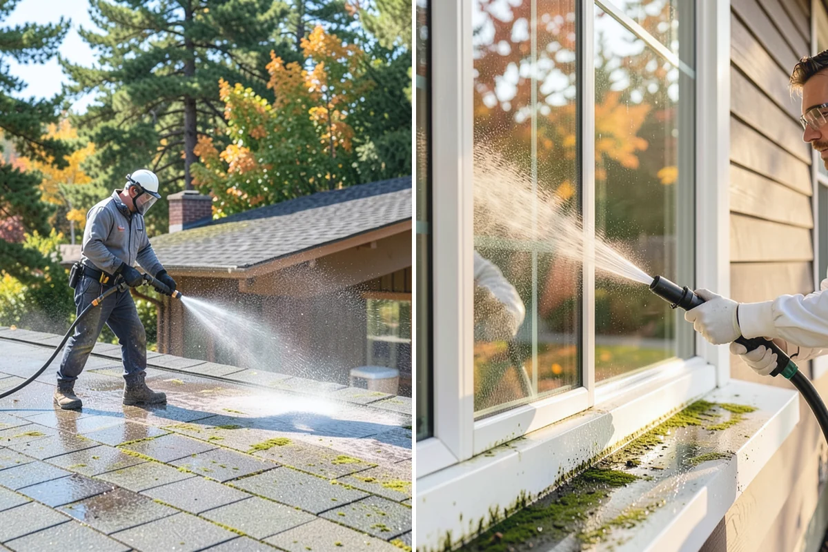 Low-Pressure Washing in Wilkeson, Pierce County, WA - Test the surface to confirm the safe pressure range