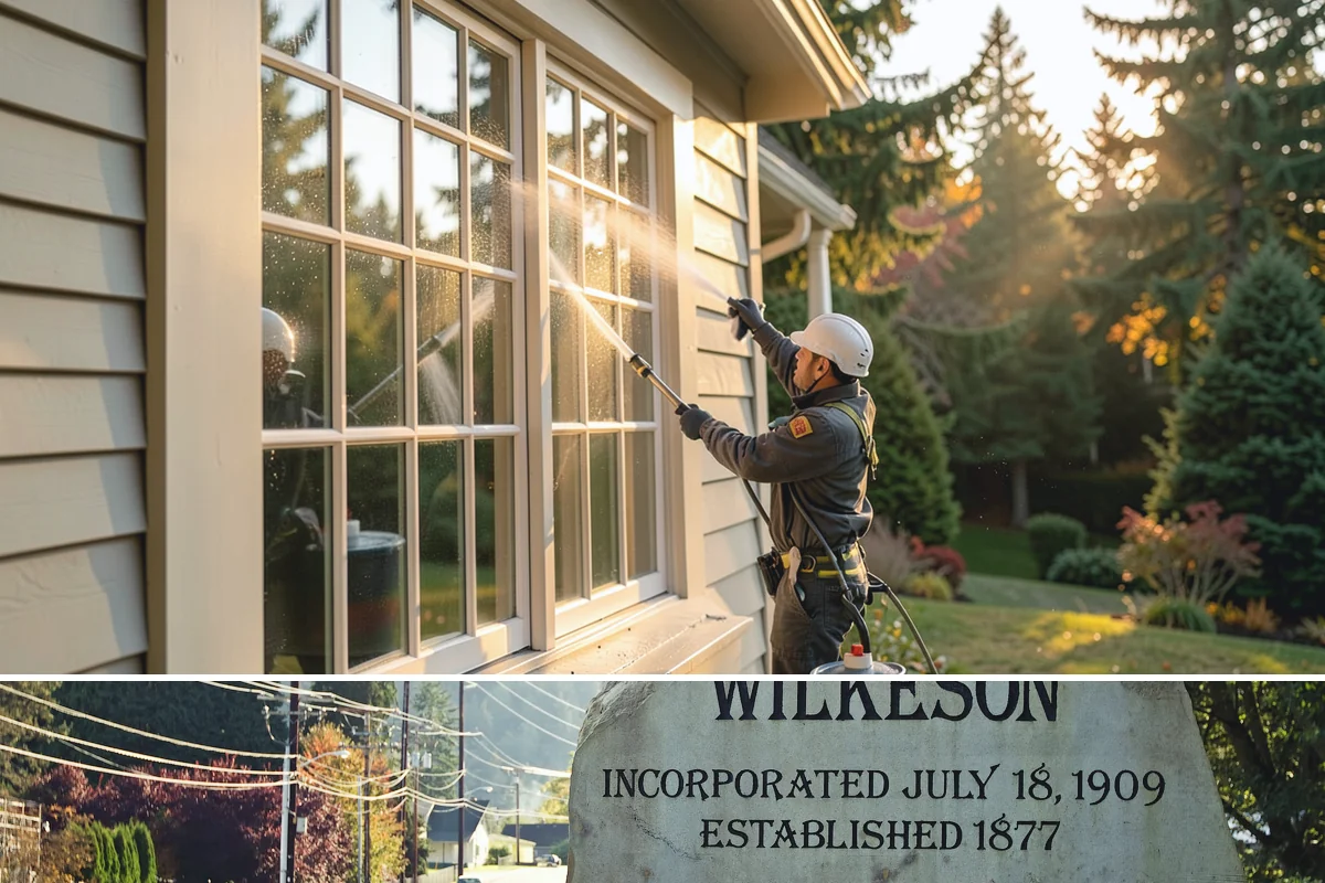 Low-Pressure Washing in Wilkeson, Pierce County, WA - Suited to any season, with the region's wetter months being the most common time growth demands attention.