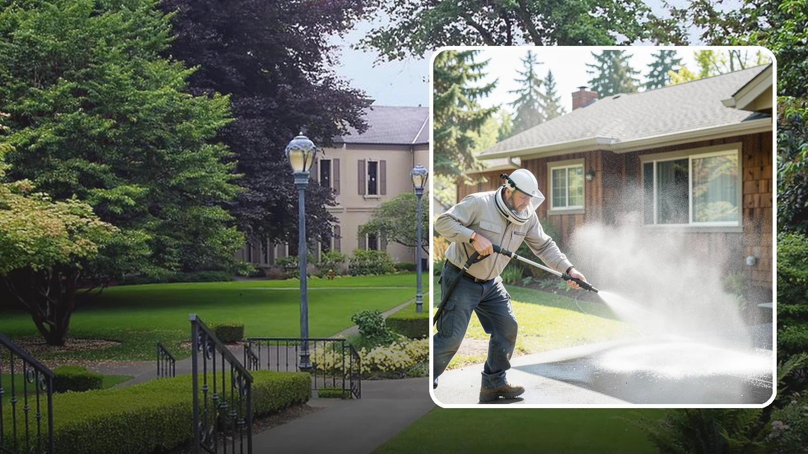 Low-Pressure Washing in Woodinville, King County, WA - Low-pressure washing uses a reduced water force to clean surfaces that would be scarred or gouged by a standard pressure washer.