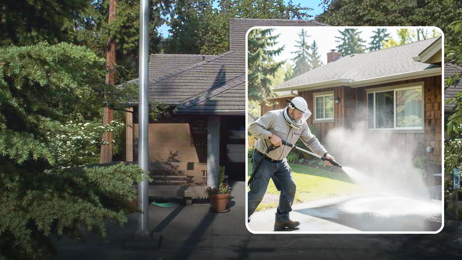 Low-Pressure Washing in Yarrow Point, King County, WA - Low-pressure washing uses a reduced water force to clean surfaces that would be scarred or gouged by a standard pressure washer.