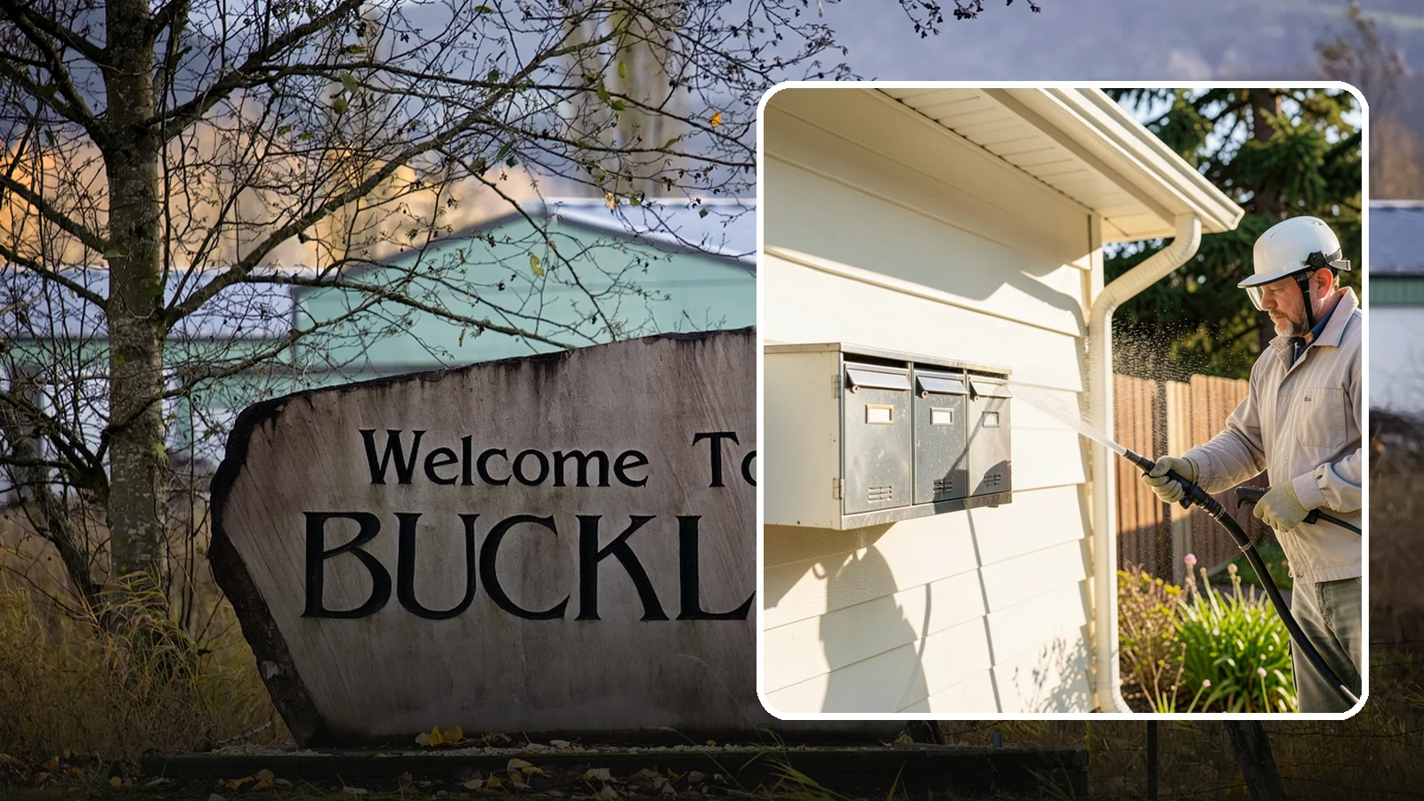 Mailbox Cleaning in Buckley, Pierce County, WA - We clean mailboxes and cluster units in Washington to clear the algae, cobwebs, and grime that dull them.