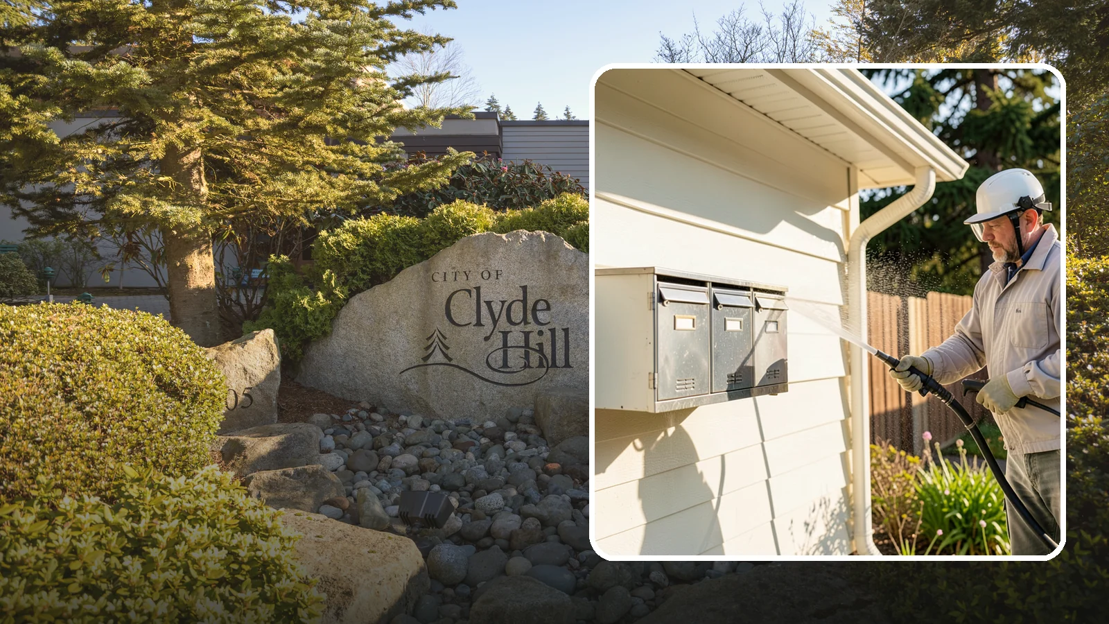 Mailbox Cleaning in Clyde Hill, King County, WA - We clean mailboxes and cluster units in Washington to clear the algae, cobwebs, and grime that dull them.