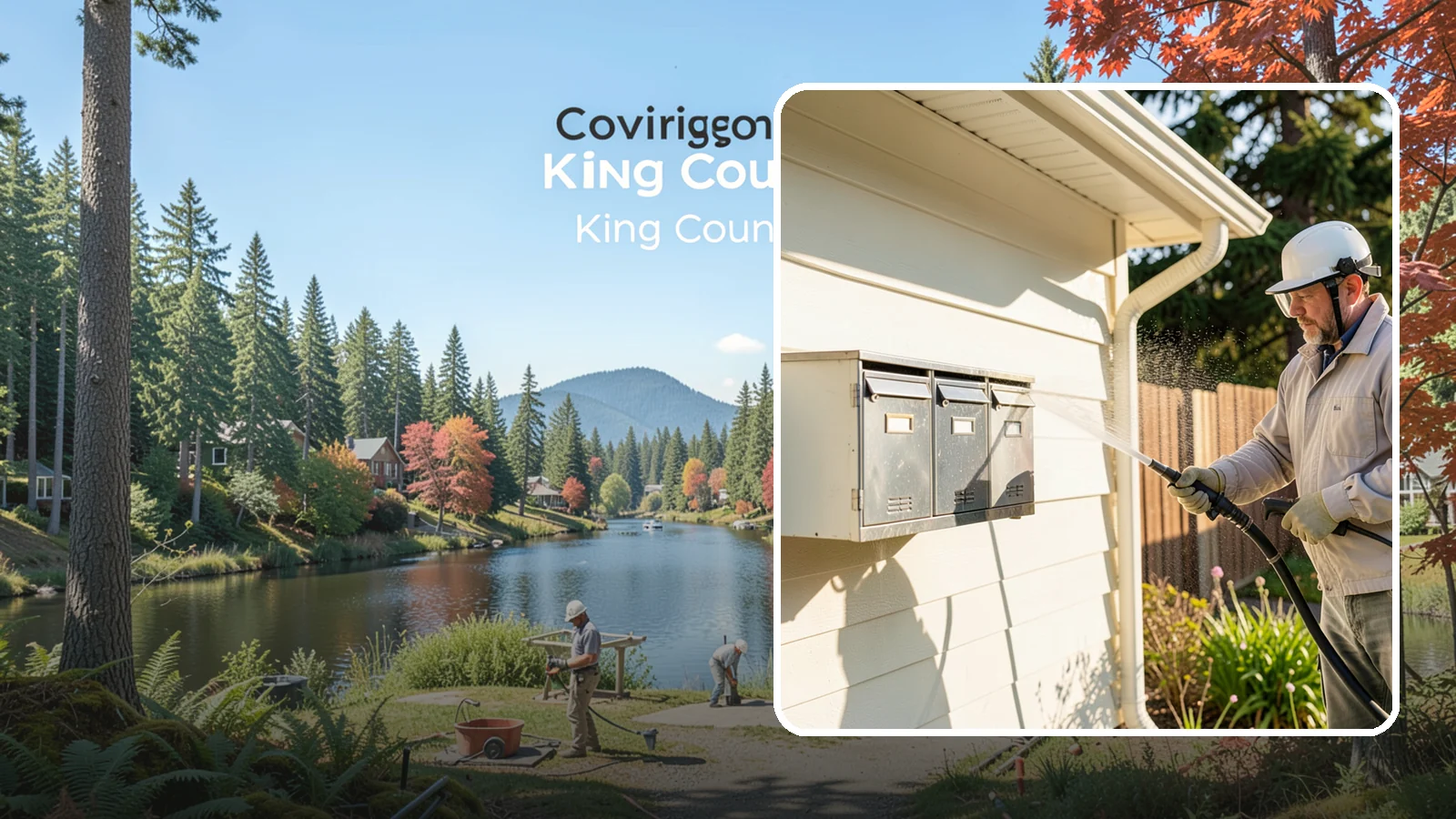 Mailbox Cleaning in Covington, King County, WA - We clean mailboxes and cluster units in Washington to clear the algae, cobwebs, and grime that dull them.