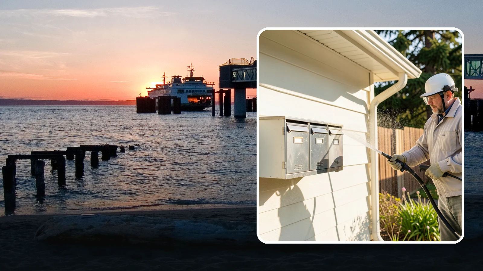 Mailbox Cleaning in Edmonds, Snohomish County, WA - We clean mailboxes and cluster units in Washington to clear the algae, cobwebs, and grime that dull them.