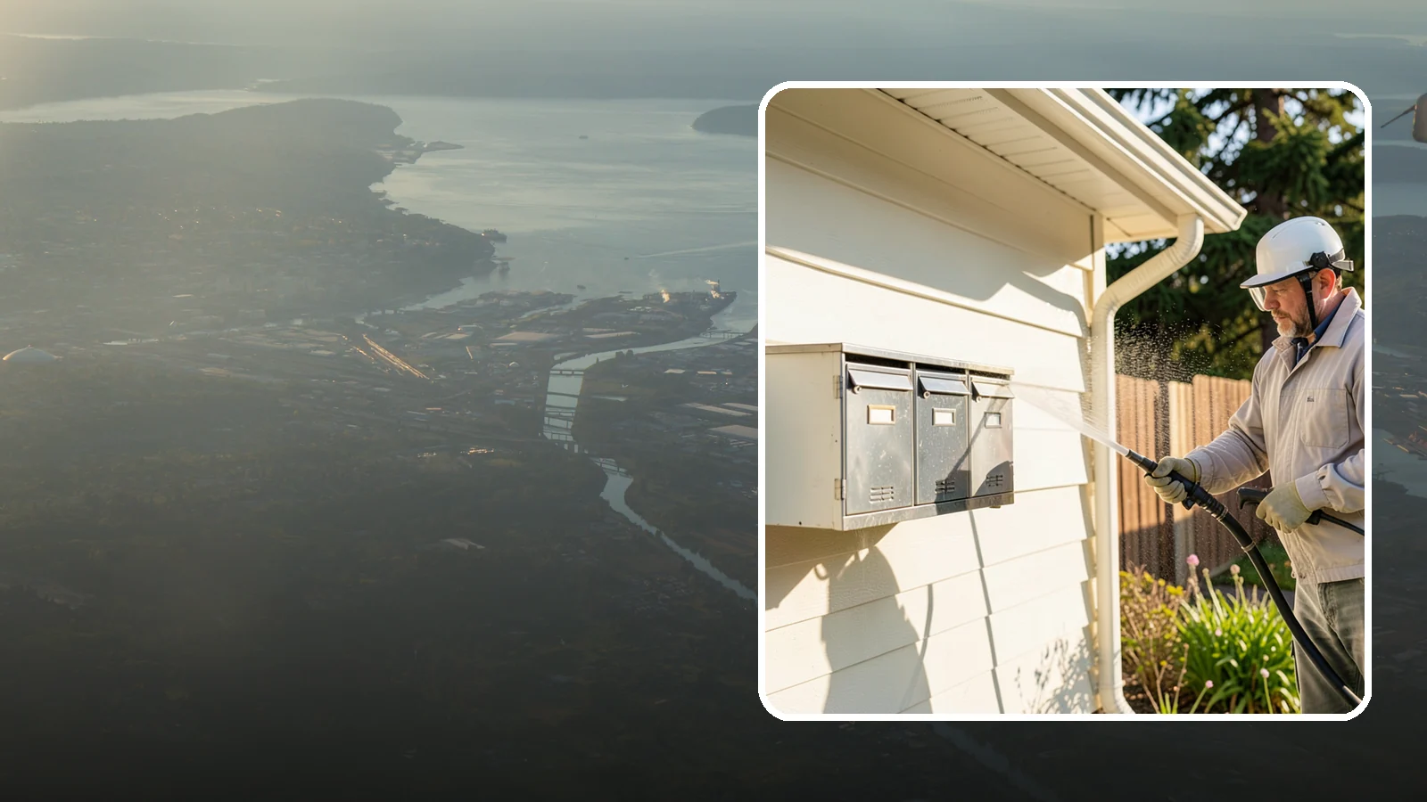 Mailbox Cleaning in Fife, Pierce County, WA - We clean mailboxes and cluster units in Washington to clear the algae, cobwebs, and grime that dull them.
