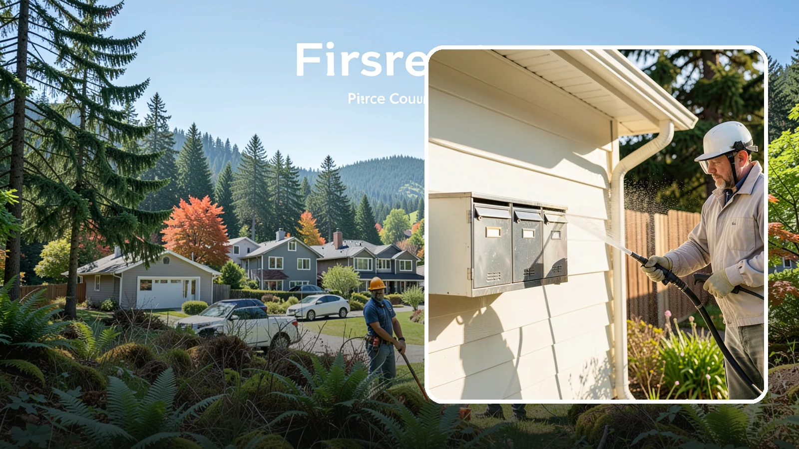 Mailbox Cleaning in Fircrest, Pierce County, WA - We clean mailboxes and cluster units in Washington to clear the algae, cobwebs, and grime that dull them.