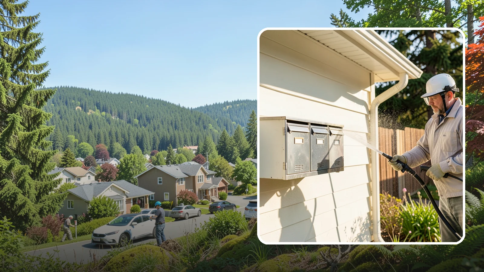Mailbox Cleaning in Index, Snohomish County, WA - We clean mailboxes and cluster units in Washington to clear the algae, cobwebs, and grime that dull them.