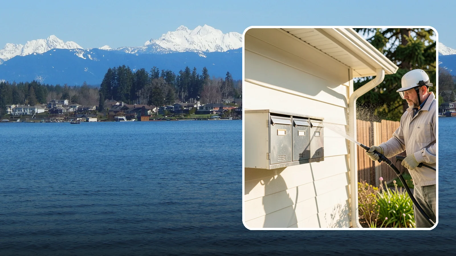 Mailbox Cleaning in Lake Stevens, Snohomish County, WA - We clean mailboxes and cluster units in Washington to clear the algae, cobwebs, and grime that dull them.