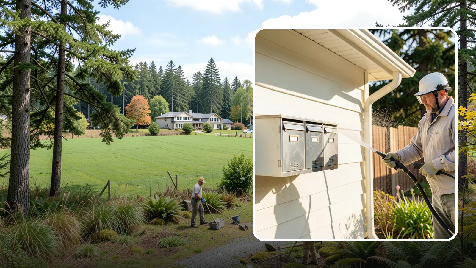 Mailbox Cleaning in Lyman, Skagit County, WA - We clean mailboxes and cluster units in Washington to clear the algae, cobwebs, and grime that dull them.