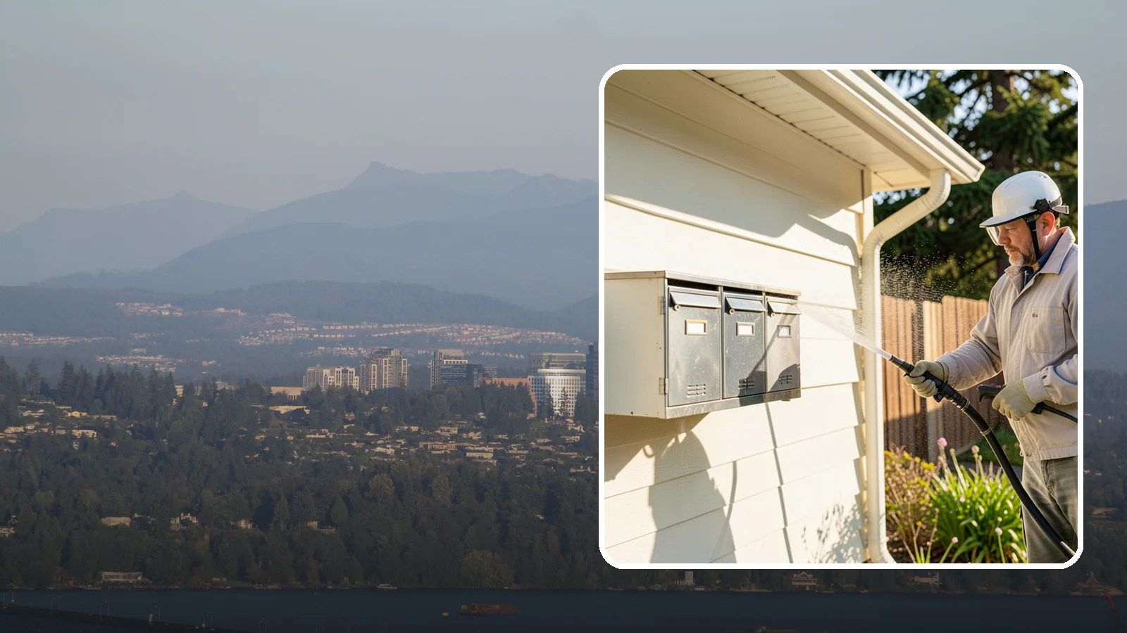 Mailbox Cleaning in Medina, King County, WA - We clean mailboxes and cluster units in Washington to clear the algae, cobwebs, and grime that dull them.