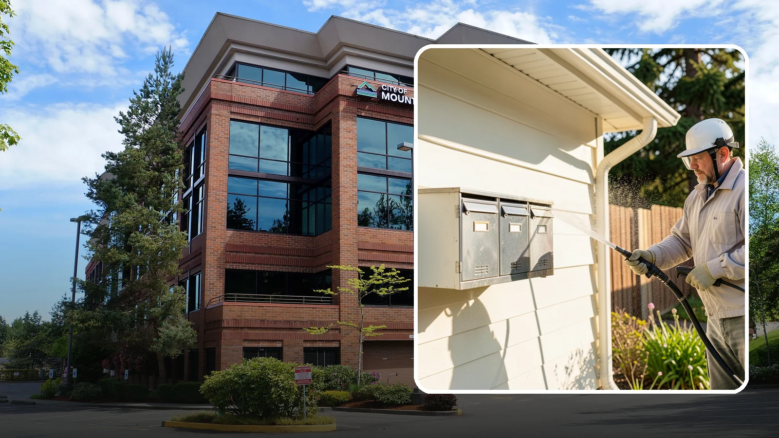 Mailbox Cleaning in Mountlake Terrace, Snohomish County, WA - We clean mailboxes and cluster units in Washington to clear the algae, cobwebs, and grime that dull them.