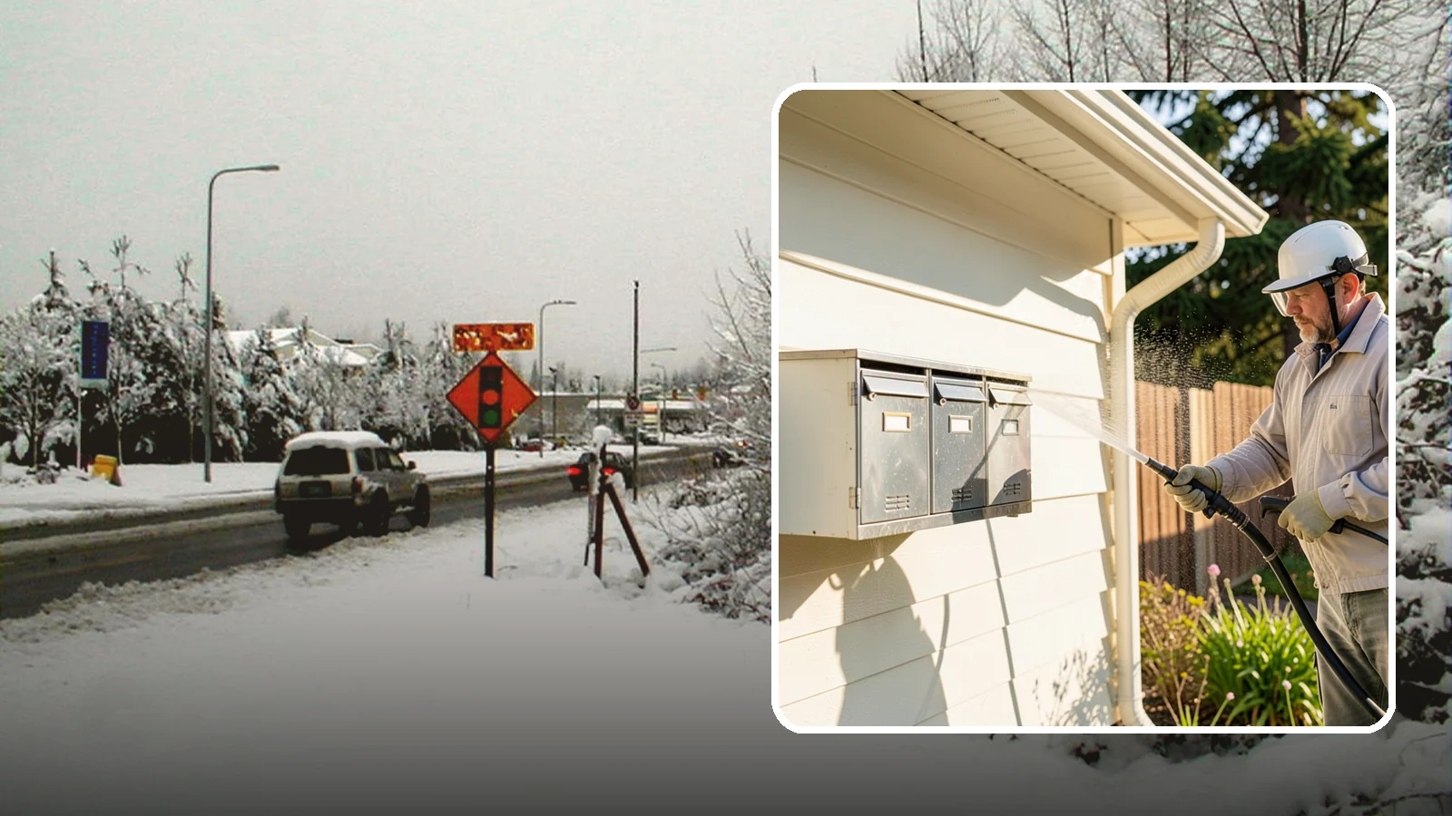 Mailbox Cleaning in Newcastle, King County, WA - We clean mailboxes and cluster units in Washington to clear the algae, cobwebs, and grime that dull them.