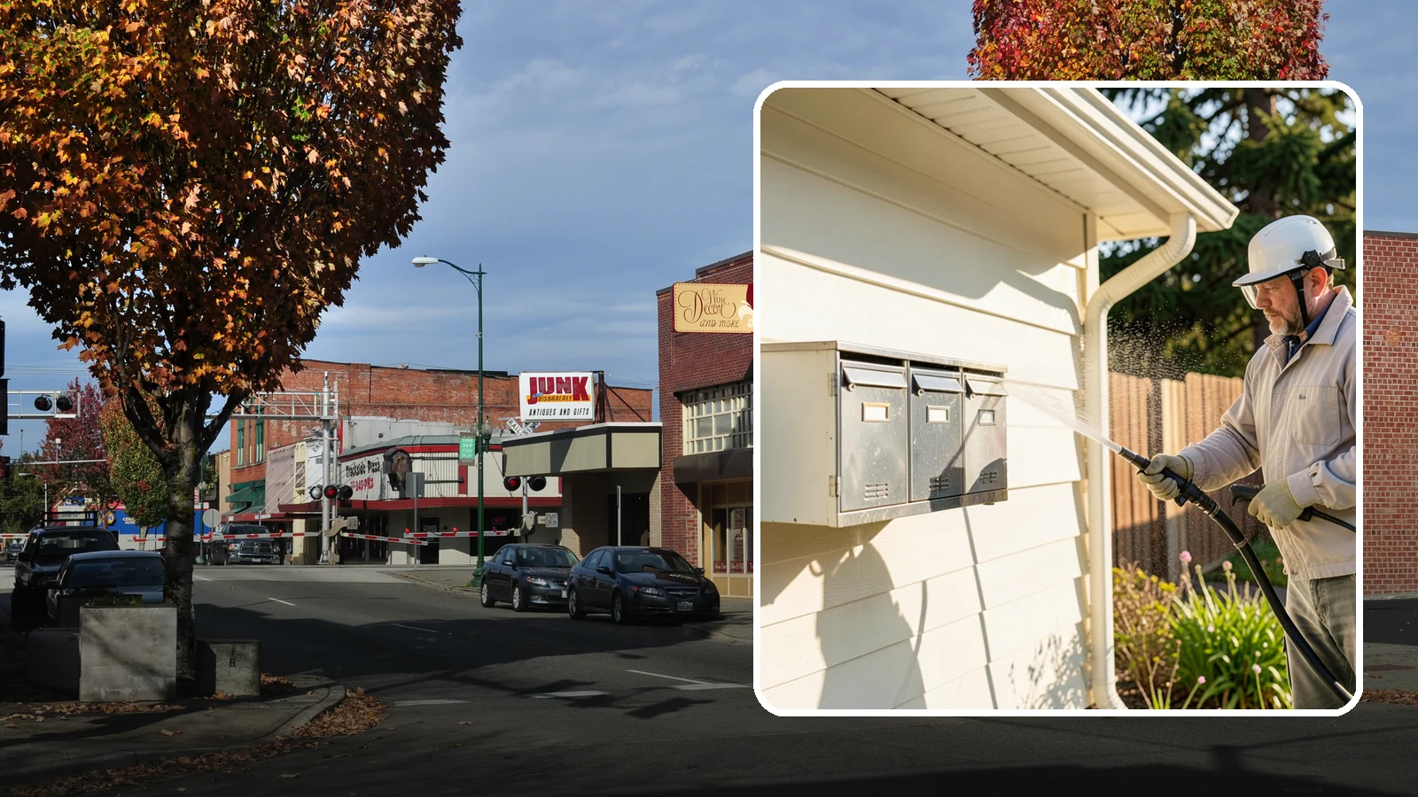 Mailbox Cleaning in Puyallup, Pierce County, WA - We clean mailboxes and cluster units in Washington to clear the algae, cobwebs, and grime that dull them.