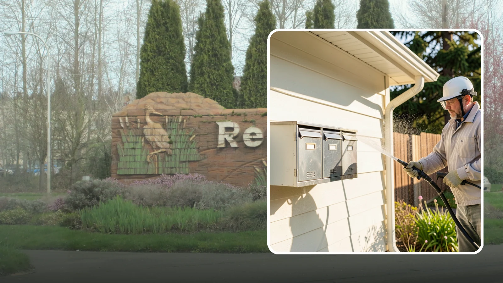 Mailbox Cleaning in Renton, King County, WA - We clean mailboxes and cluster units in Washington to clear the algae, cobwebs, and grime that dull them.