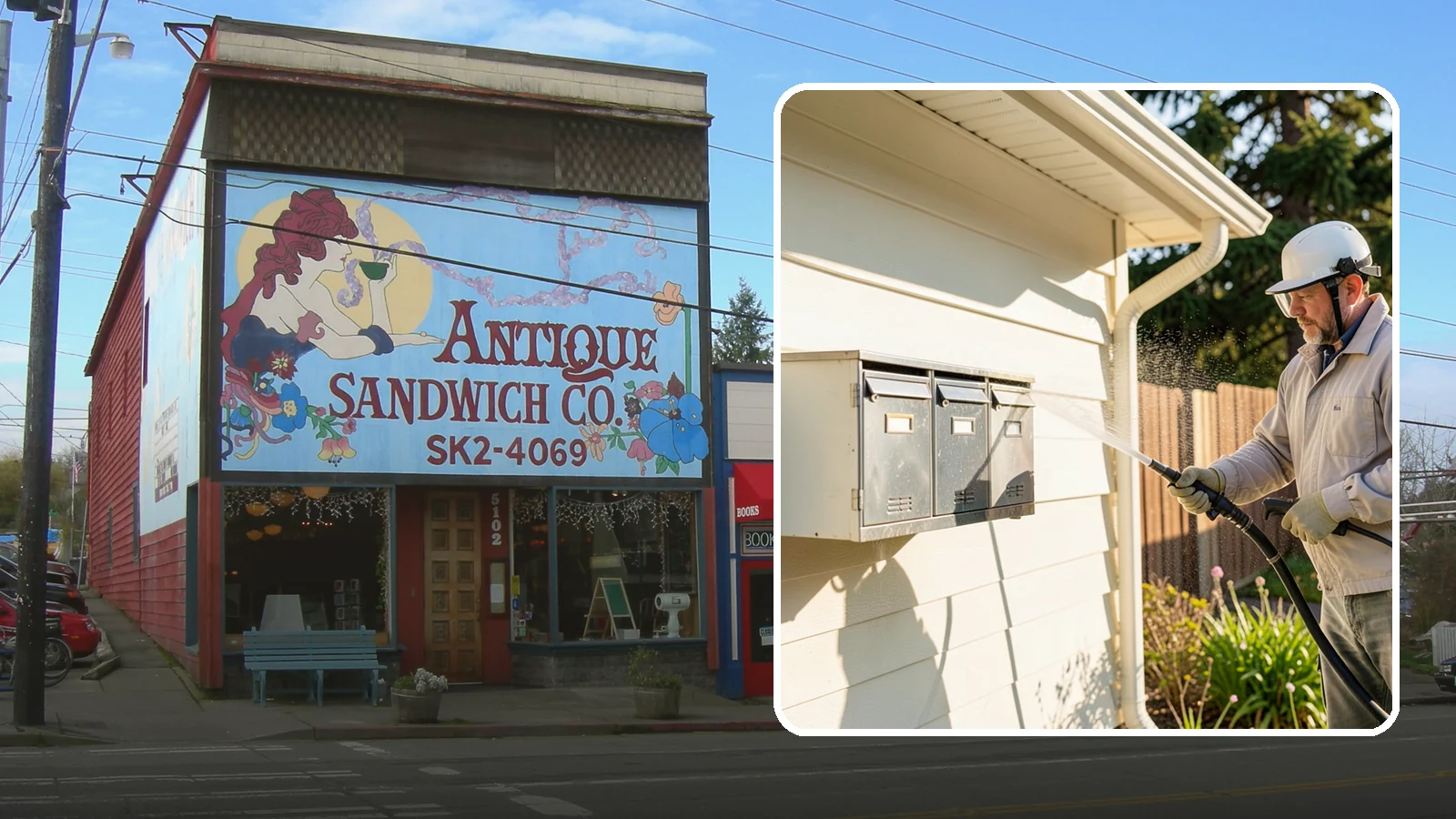 Mailbox Cleaning in Ruston, Pierce County, WA - We clean mailboxes and cluster units in Washington to clear the algae, cobwebs, and grime that dull them.