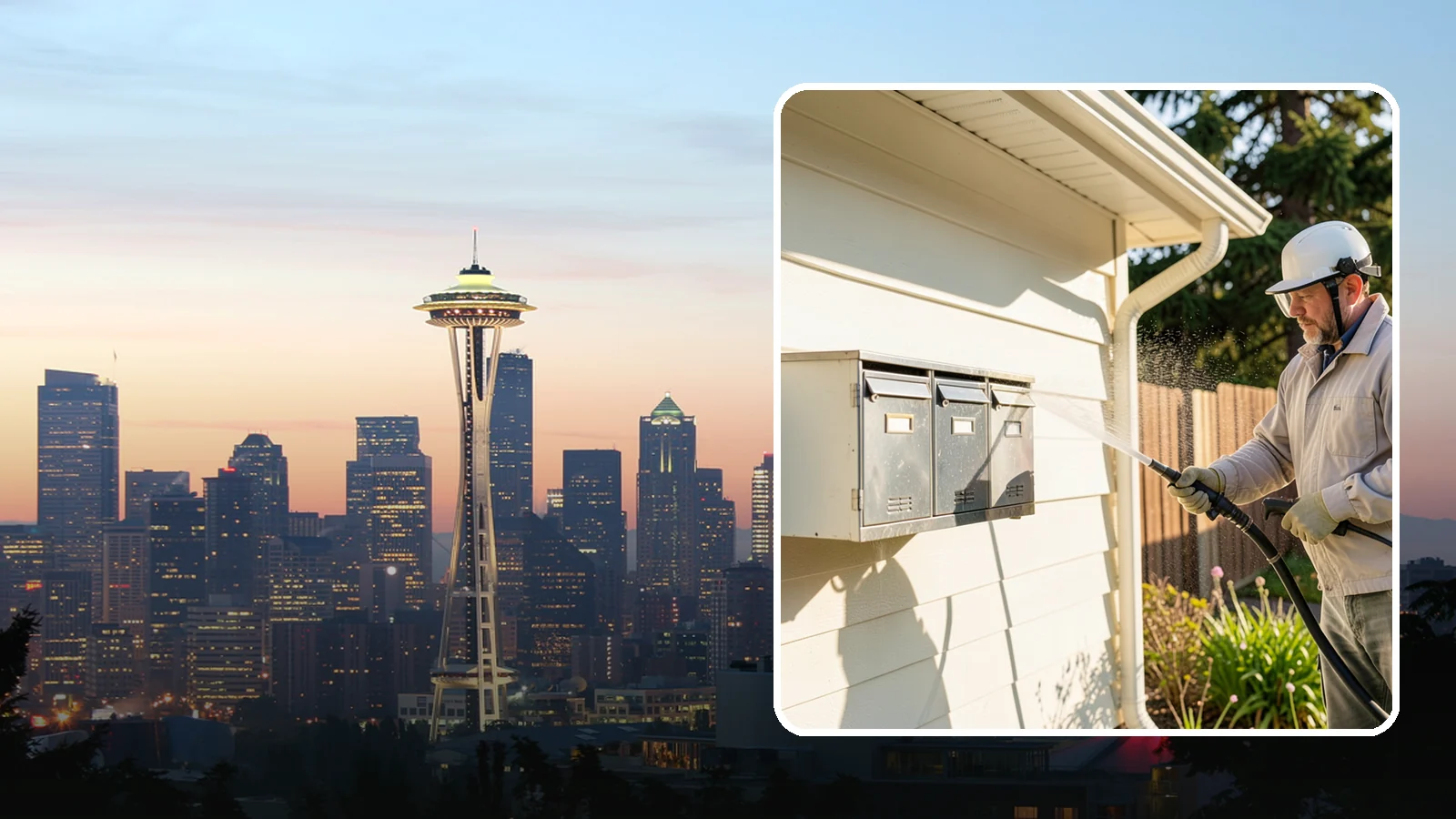 Mailbox Cleaning in Seattle, King County, WA - We clean mailboxes and cluster units in Washington to clear the algae, cobwebs, and grime that dull them.