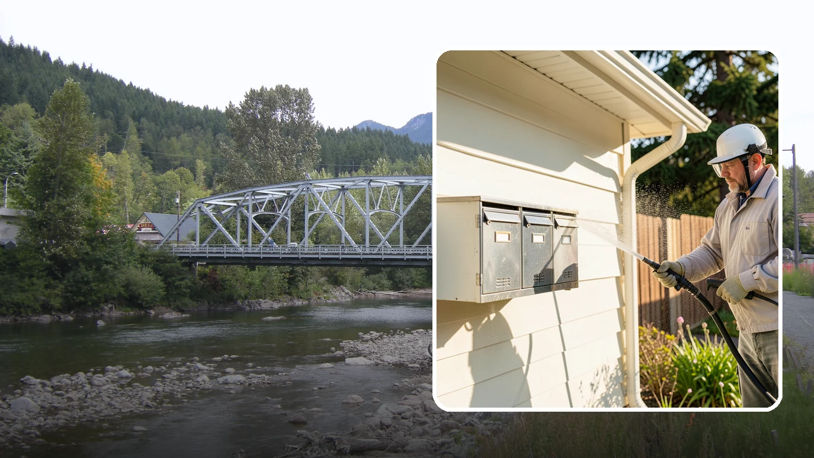 Mailbox Cleaning in Skykomish, King County, WA - We clean mailboxes and cluster units in Washington to clear the algae, cobwebs, and grime that dull them.