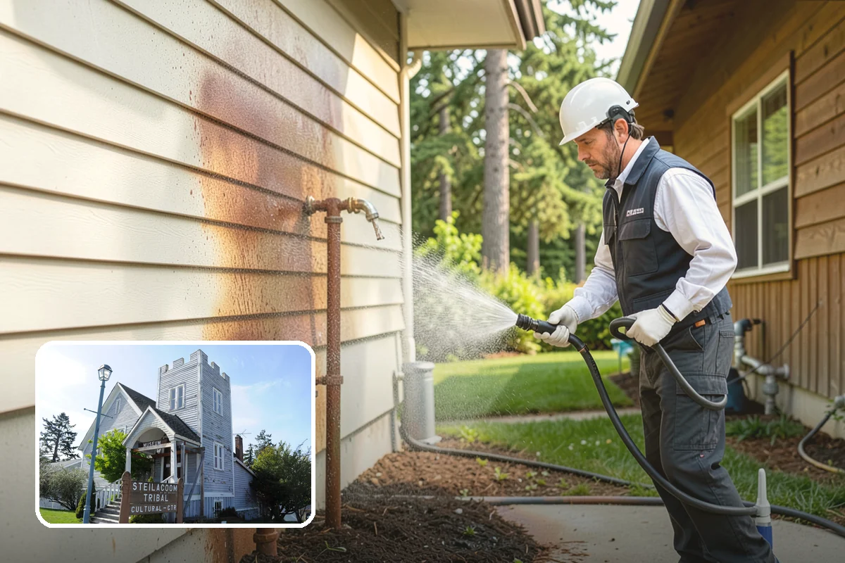 Mailbox Cleaning in Steilacoom, Pierce County, WA - Restores faded, algae-covered housings