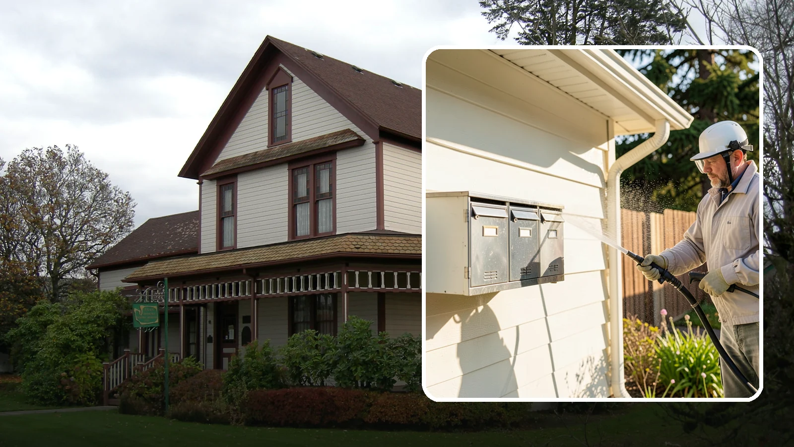 Mailbox Cleaning in Sumner, Pierce County, WA - We clean mailboxes and cluster units in Washington to clear the algae, cobwebs, and grime that dull them.