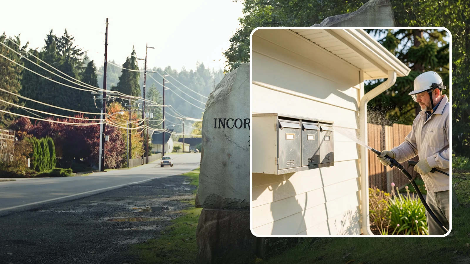 Mailbox Cleaning in Wilkeson, Pierce County, WA - We clean mailboxes and cluster units in Washington to clear the algae, cobwebs, and grime that dull them.