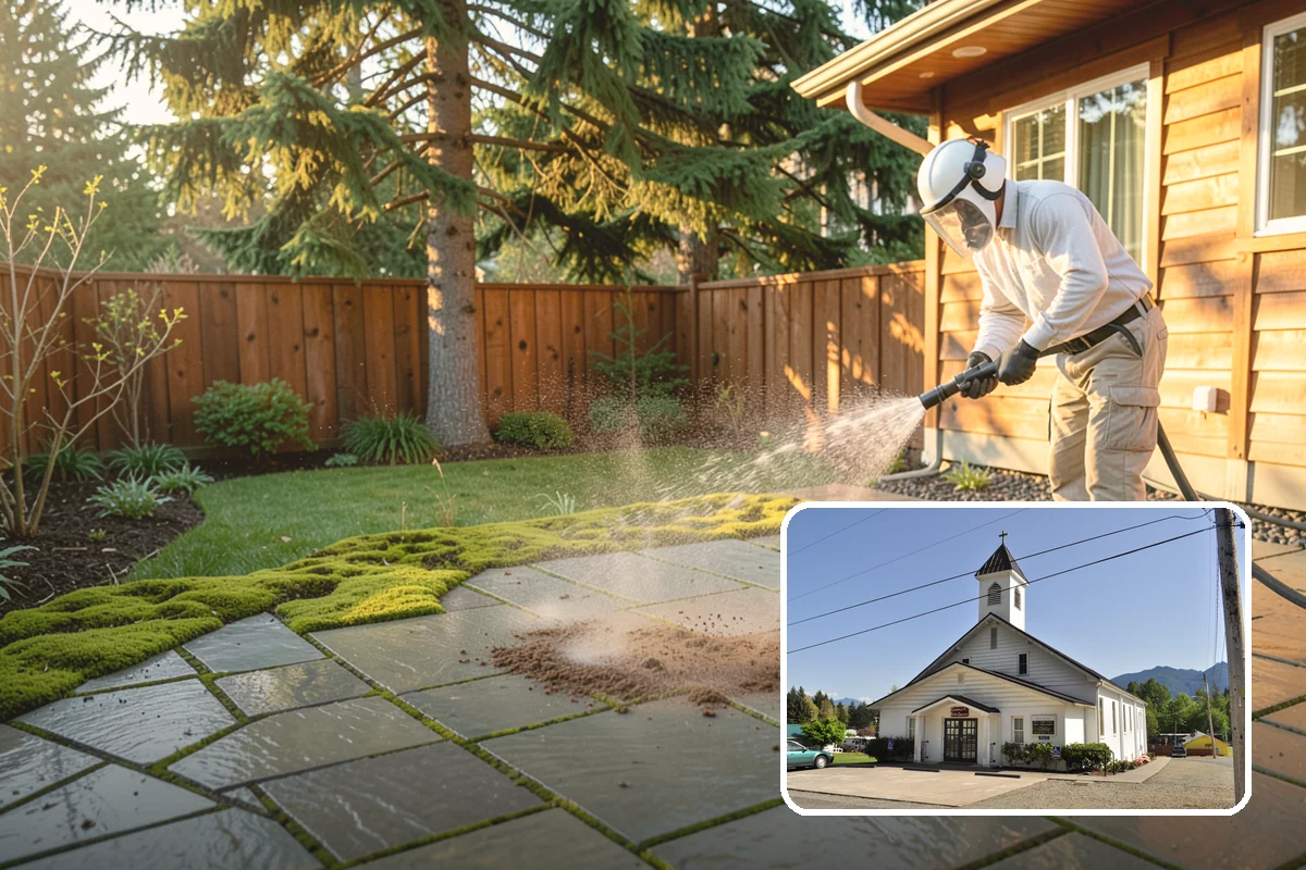Masonry Restoration Cleaning in Concrete, Skagit County, WA - Preserves fragile mortar and softened historic stone