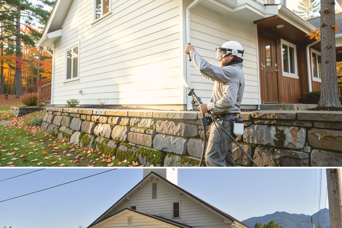 Masonry Restoration Cleaning in Concrete, Skagit County, WA - A stable, dry summer stretch is safest for aged masonry, since saturated historic material is more vulnerable during any cleaning.