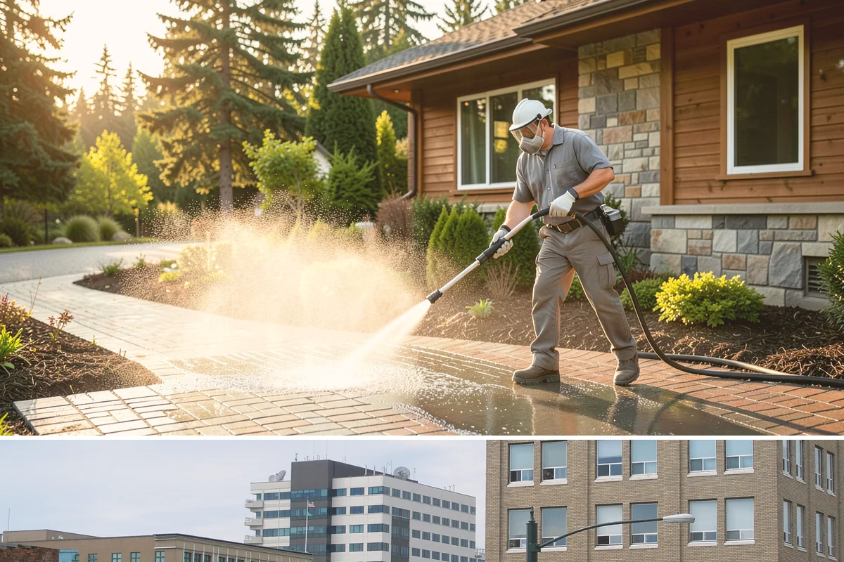 Masonry Restoration Cleaning in Everett, Snohomish County, WA - A stable, dry summer stretch is safest for aged masonry, since saturated historic material is more vulnerable during any cleaning.