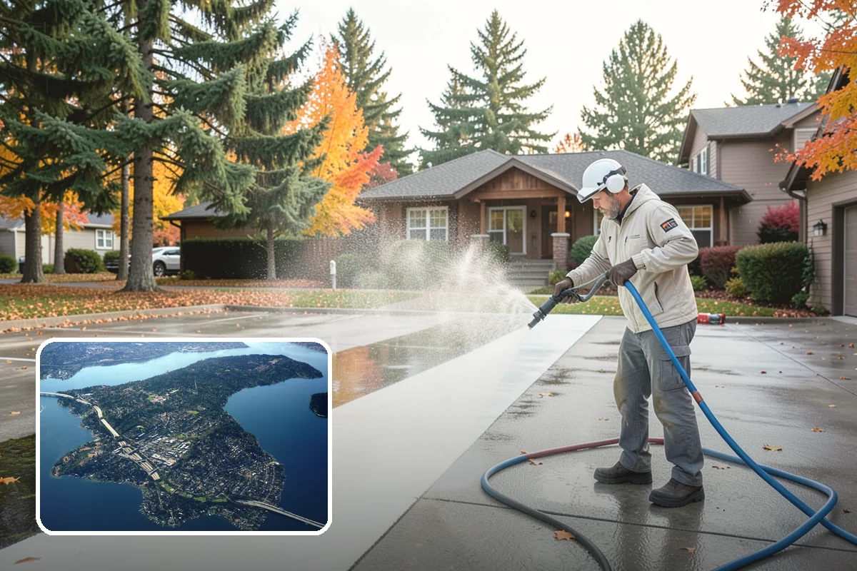 Masonry Restoration Cleaning in Mercer Island, King County, WA - Preserves fragile mortar and softened historic stone