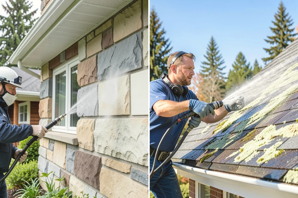 Masonry Restoration Cleaning in Ruston, Pierce County, WA - Survey the masonry condition and test discreetly