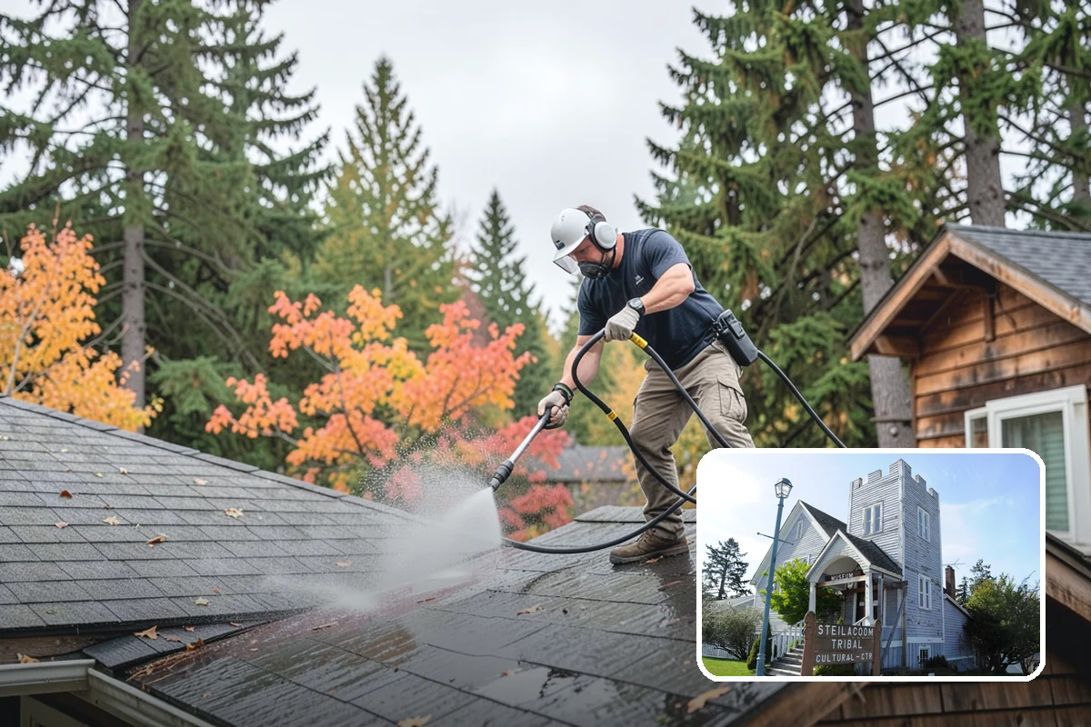 Masonry Restoration Cleaning in Steilacoom, Pierce County, WA - Preserves fragile mortar and softened historic stone