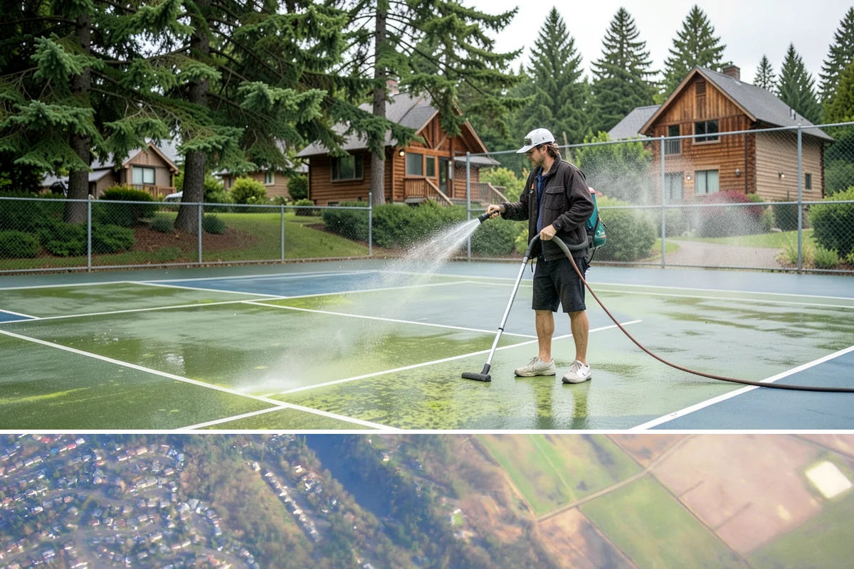 Medical Facility Exterior Cleaning in Algona, King County, WA - Twice a year, ideally in spring and fall, keeps a medical exterior consistently clean given the Northwest's long damp seasons.