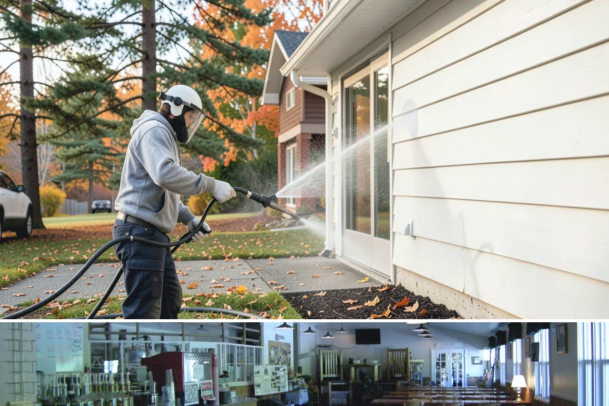 Medical Facility Exterior Cleaning in Black Diamond, King County, WA - Twice a year, ideally in spring and fall, keeps a medical exterior consistently clean given the Northwest's long damp seasons.