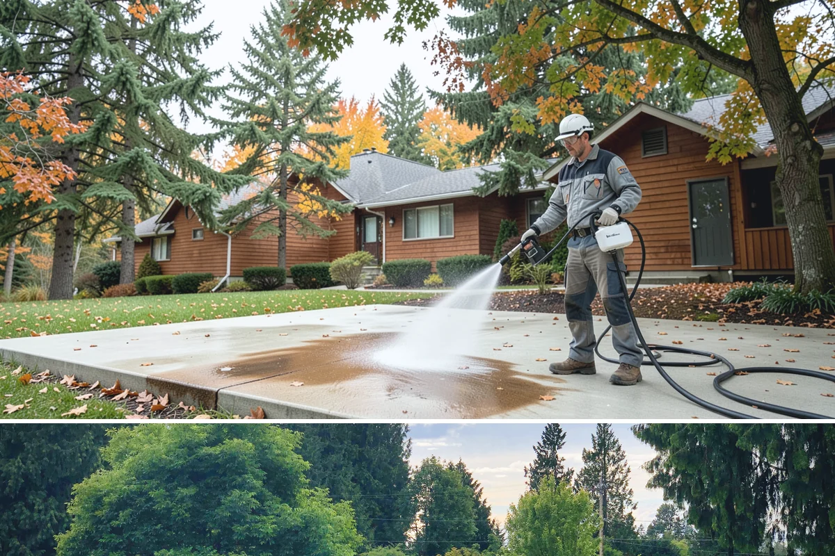 Medical Facility Exterior Cleaning in Bonney Lake, Pierce County, WA - Twice a year, ideally in spring and fall, keeps a medical exterior consistently clean given the Northwest's long damp seasons.