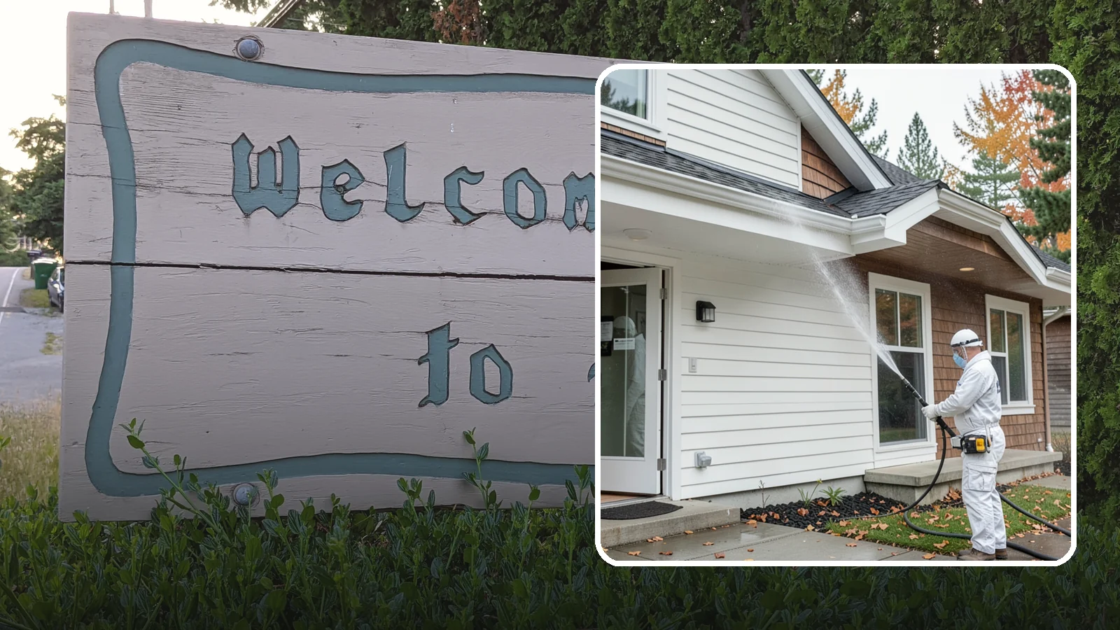 Medical Facility Exterior Cleaning in Brier, Snohomish County, WA - Sanitizing exterior wash for clinics and medical offices that removes biofilm, mildew, and grime from entrances, walkways, and...