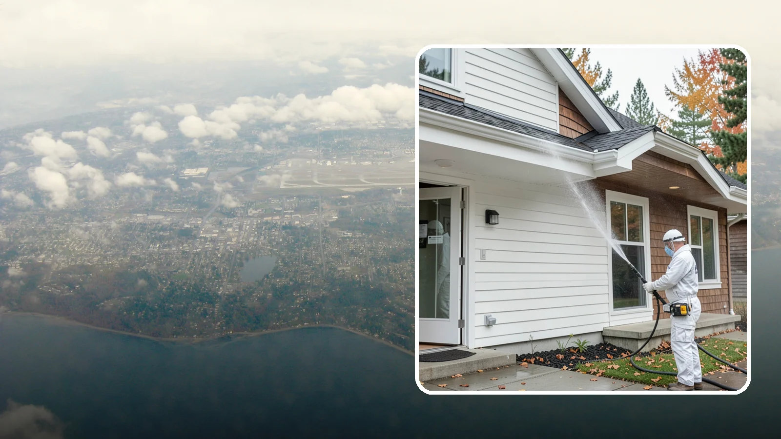 Medical Facility Exterior Cleaning in Burien, King County, WA - Sanitizing exterior wash for clinics and medical offices that removes biofilm, mildew, and grime from entrances, walkways, and...