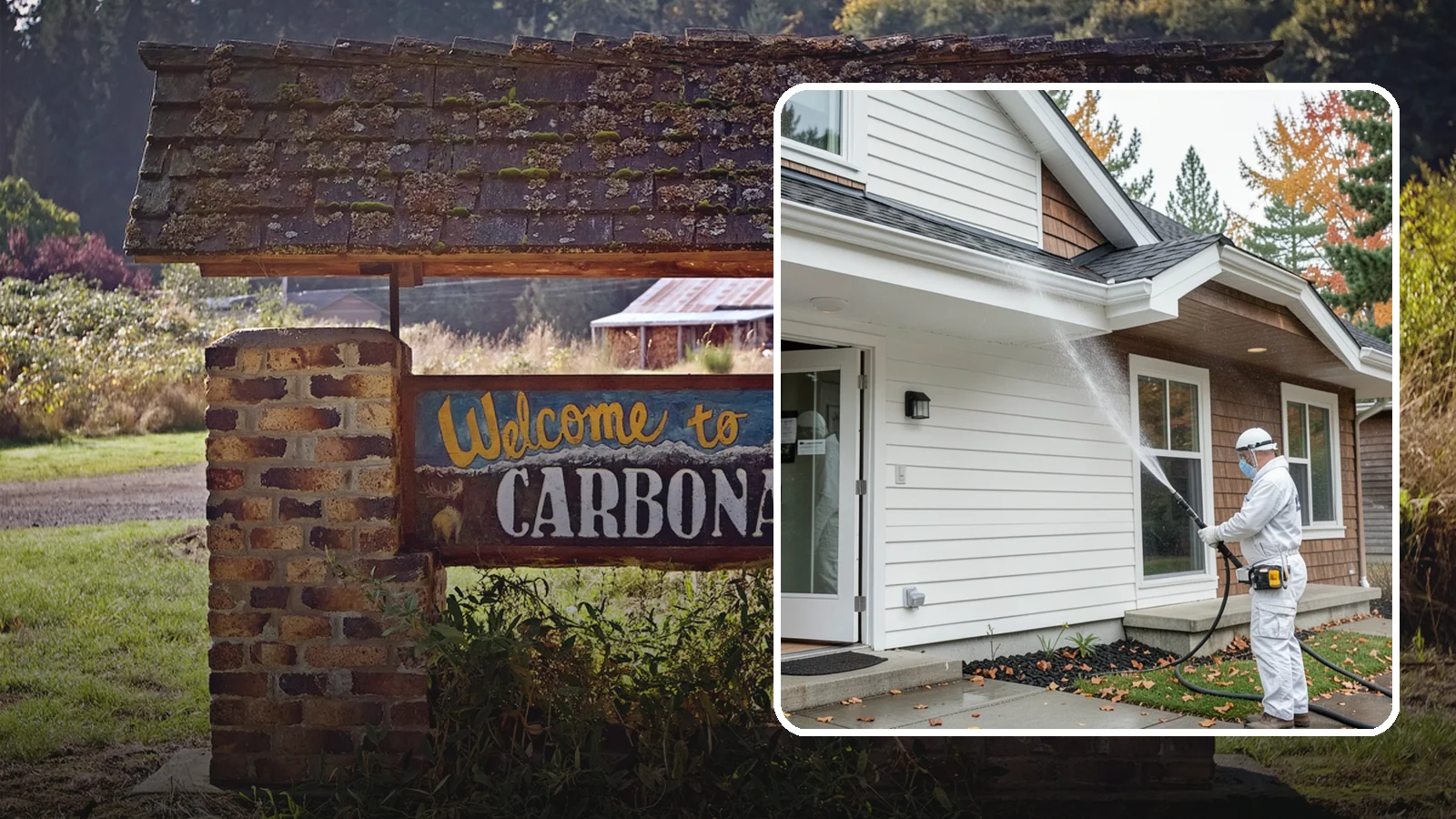 Medical Facility Exterior Cleaning in Carbonado, Pierce County, WA - Sanitizing exterior wash for clinics and medical offices that removes biofilm, mildew, and grime from entrances, walkways, and...