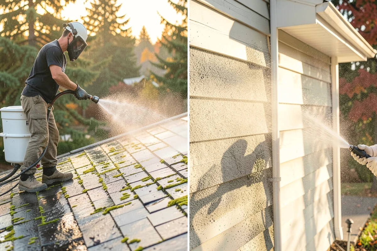 Medical Facility Exterior Cleaning in Carnation, King County, WA - Cordon off work zones and protect landscaping and entry mats