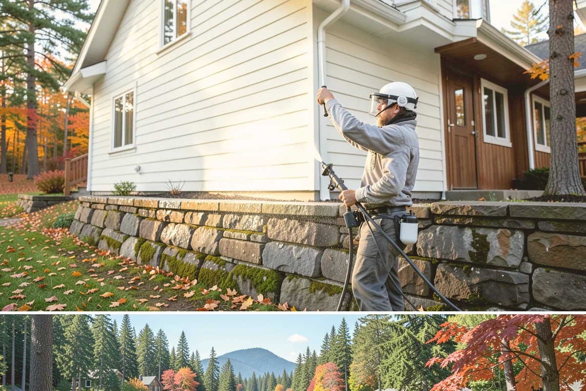Medical Facility Exterior Cleaning in Covington, King County, WA - Twice a year, ideally in spring and fall, keeps a medical exterior consistently clean given the Northwest's long damp seasons.