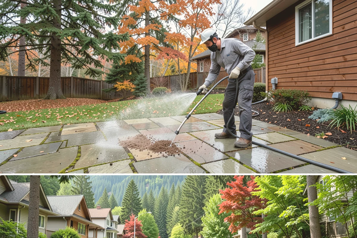 Medical Facility Exterior Cleaning in Darrington, Snohomish County, WA - Twice a year, ideally in spring and fall, keeps a medical exterior consistently clean given the Northwest's long damp seasons.