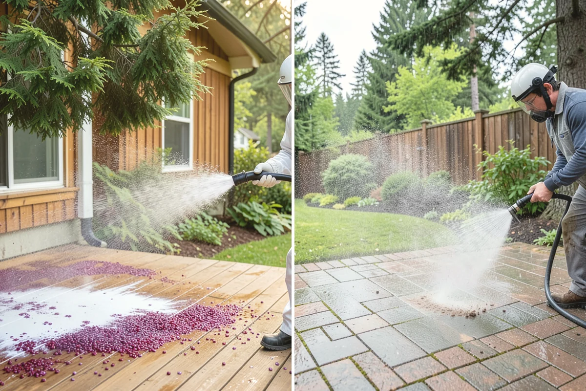 Medical Facility Exterior Cleaning in Duvall, King County, WA - Cordon off work zones and protect landscaping and entry mats
