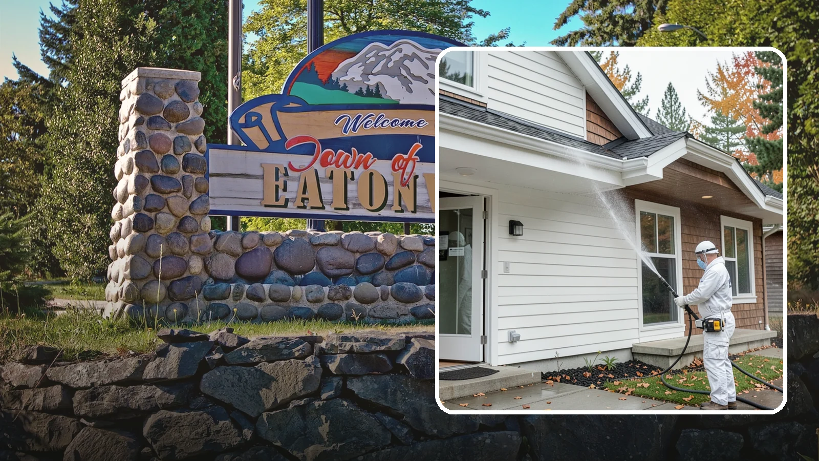 Medical Facility Exterior Cleaning in Eatonville, Pierce County, WA - Sanitizing exterior wash for clinics and medical offices that removes biofilm, mildew, and grime from entrances, walkways, and...