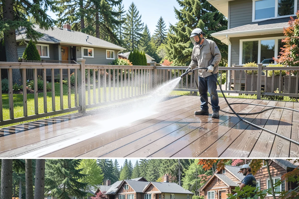 Medical Facility Exterior Cleaning in Edgewood, Pierce County, WA - Twice a year, ideally in spring and fall, keeps a medical exterior consistently clean given the Northwest's long damp seasons.