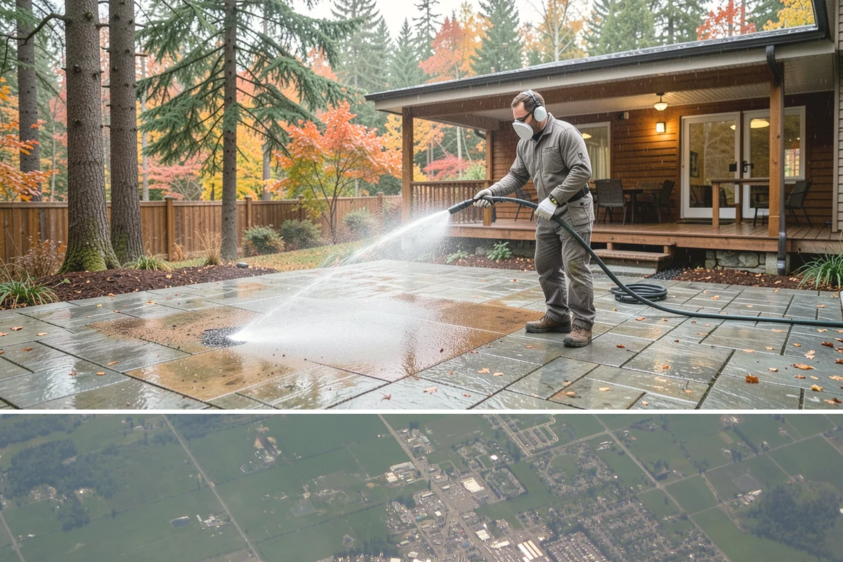 Medical Facility Exterior Cleaning in Enumclaw, King County, WA - Twice a year, ideally in spring and fall, keeps a medical exterior consistently clean given the Northwest's long damp seasons.