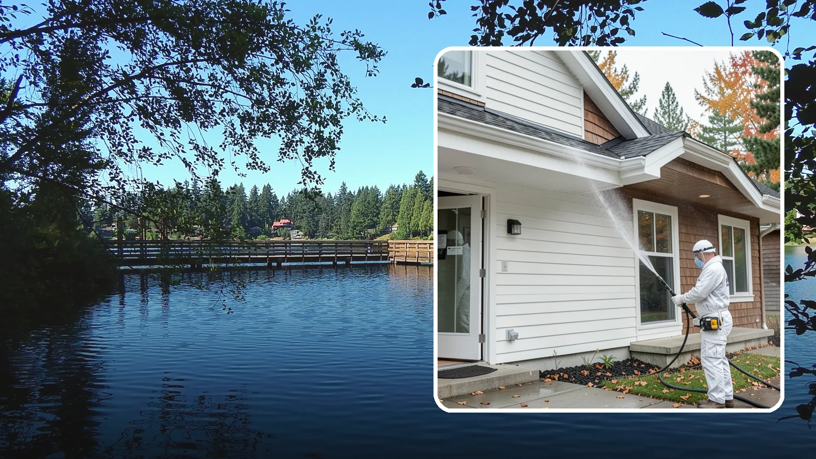 Medical Facility Exterior Cleaning in Federal Way, King County, WA - Sanitizing exterior wash for clinics and medical offices that removes biofilm, mildew, and grime from entrances, walkways, and...