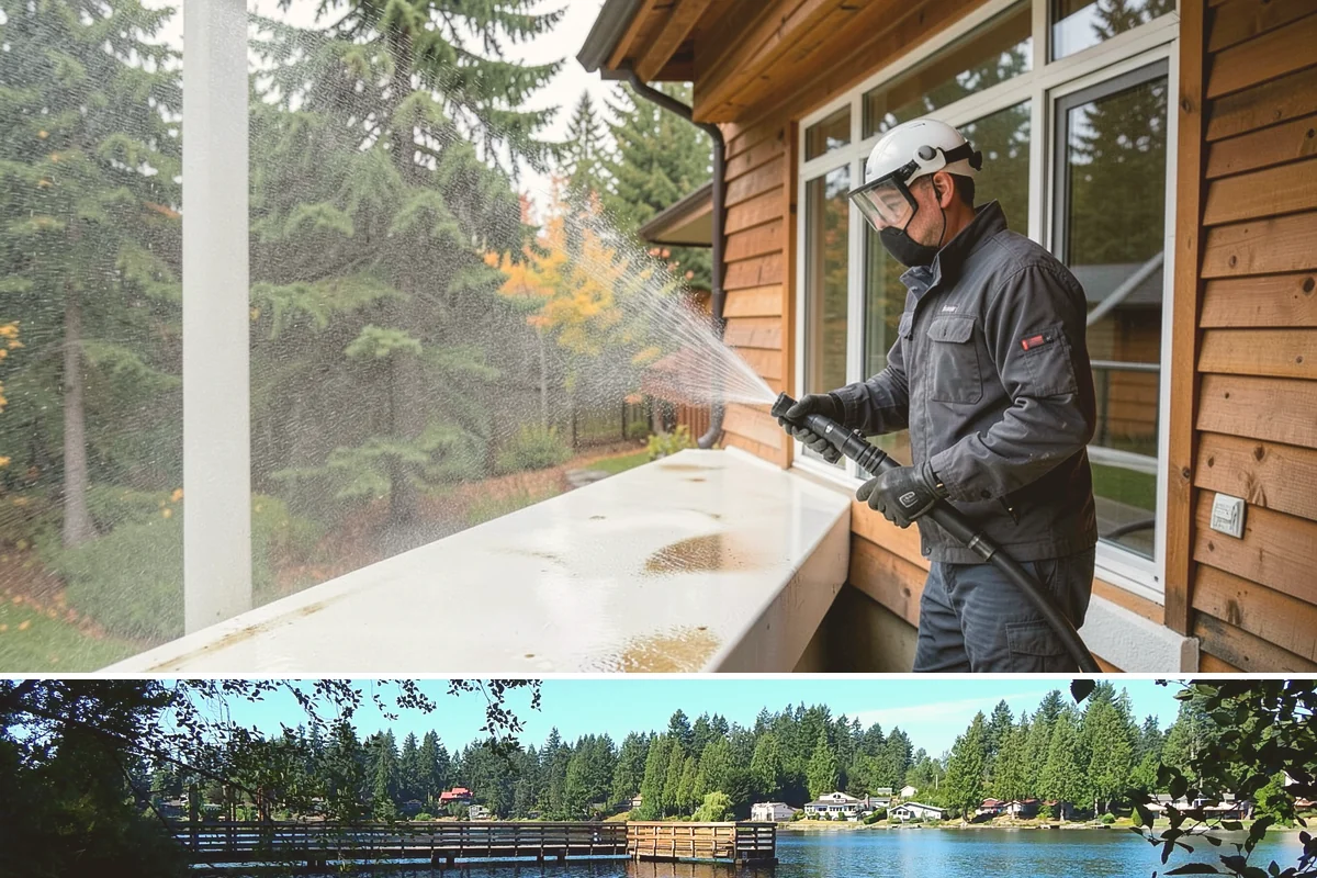 Medical Facility Exterior Cleaning in Federal Way, King County, WA - Twice a year, ideally in spring and fall, keeps a medical exterior consistently clean given the Northwest's long damp seasons.