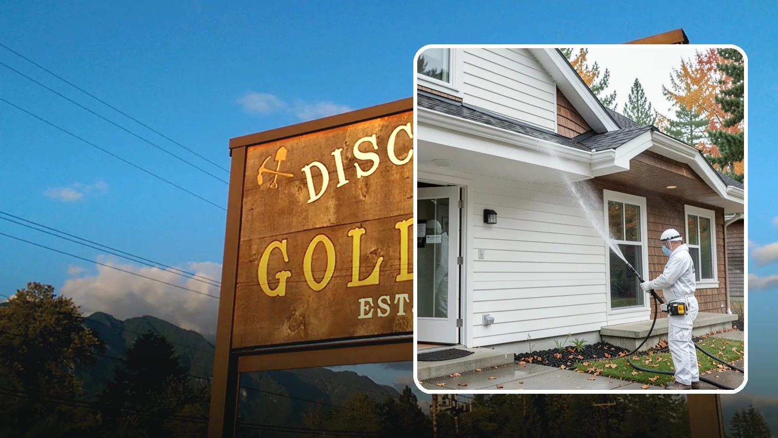 Medical Facility Exterior Cleaning in Gold Bar, Snohomish County, WA - Sanitizing exterior wash for clinics and medical offices that removes biofilm, mildew, and grime from entrances, walkways, and...
